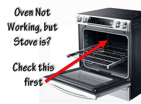 ge gas oven not working but stove is